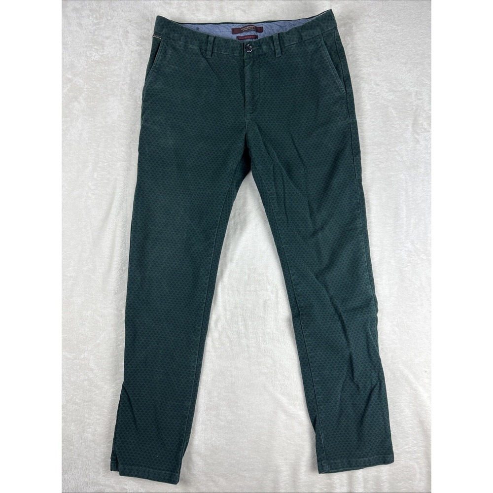 SCOTCH & SODA Mens Slim Fit Mott Chino Pants Trousers Size W33 L30* Green